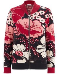 Peraluna - Organic Cotton Knit Glittery Bomber Jacket - Lyst