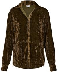 At Last - Silk Velvet Karen Shirt - Lyst