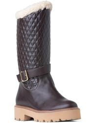 Beautiisoles by Robyn Shreiber Made in Italy - Tulsa Leather Lug Sole Winter Boot - Lyst