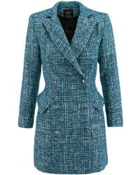 AVENUE No.29 - Double Breasted Boucle Blazer Dress - Lyst