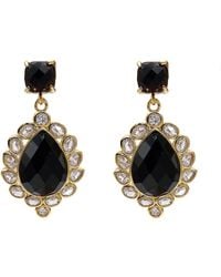 Farra - Agate Settings Statement Earrings - Lyst