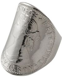 Von Treskow - Curved Coin Ring - Lyst