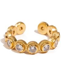 Ebru Jewelry - Eternal Diamond Adjustable Plated Stackable Ring - Lyst