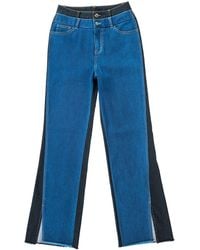 Circular Path - Loose Denim Wide Leg Pants - Lyst