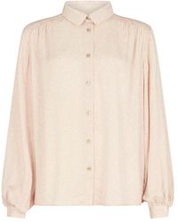 Lily and Lionel - Marrianne Peter Pan Collar Tonal Foulard Floral Print Shirt - Lyst