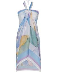 DHARA SHETH DUBAI - Fleur Botanical Print Floral Resort Halter-Style Sarong - Lyst