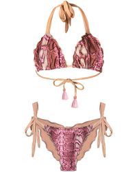 ELIN RITTER IBIZA - Ibiza Pink Animal Print Bikini Cap Martinet Georgia Estelle - Lyst