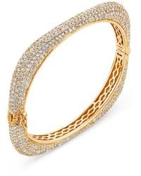 SALLY SKOUFIS - Behold Bangle With Made Diamonds - Lyst