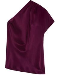The Summer Edit - 'Emily Silk One-Shoulder Top - Lyst