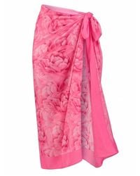 Room 24 - Rosie Wrap Rose Print - Lyst