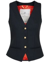 The Extreme Collection - Single Breasted Golden Button Crepe Blazer Maureen - Lyst