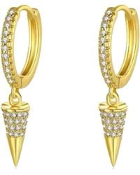 Chanel Joan Elkayam - Drop Crystal Detailed Arrow Earrings - Lyst
