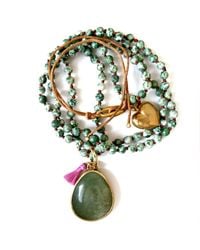 Persia Dona Jewelry - Gemstone X Heart Love Necklace - Lyst