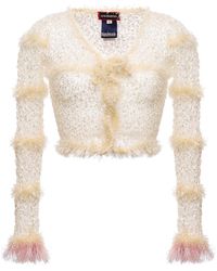 Andreeva - Swan Handmade Knit Sweater - Lyst