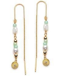 With Love Darling - Innovation Beaded Chain Earring - Lyst