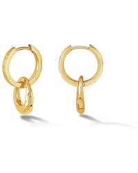 Dower & Hall - Entwined Oval & Huggie Drops - Lyst