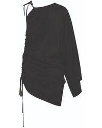 NAZLI CEREN - Rocha Asymmetric Mini Satin Dress In - Lyst