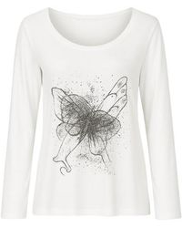 Conquista - Long Sleeved Print Top - Lyst