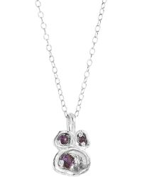 Claire Hill Designs - Amethyst Lichen Pendant Necklace - Lyst