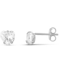SHYMI - Heart Prong-Set Mini Studs - Lyst
