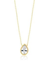 SHYMI - Bezel-Set Solitaire Necklace - Lyst