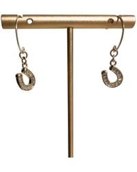 Rachel Nathan - Round Hook & Baguette Horseshoe Earrings - Lyst