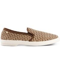 Rivieras - Classic Woven Leatherette Slip-On Loafer - Lyst