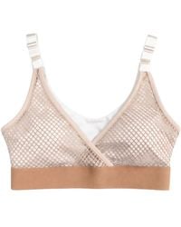 Altra Volta - Neutrals Edge Layer Mesh Sports Bra - Lyst
