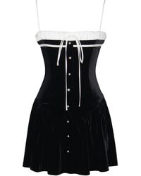 Miss Circle New York - Olya & Velvet A-Line Corset Mini Dress - Lyst