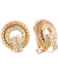 Grosse - Crystal Statement Clip On Earrings, Series Tourbillon - Lyst