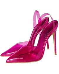 Aethra Shoes - Atea Transparent High Heel Slingback - Lyst