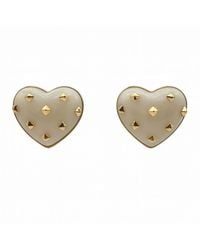 Michael Nash Jewelry - Cosette Mother Of Pearl Heart Resin Stud Earrings - Lyst