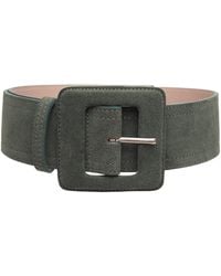 BeltBe - Suede Square Buckle Belt - Lyst