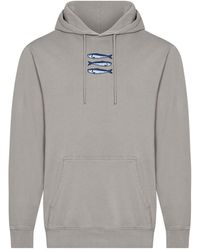 INGMARSON - Sardines Organic Cotton Embroidered Hoodie - Lyst