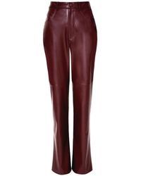 AGGI by HALEWSKI - Nora Malaga Wine Pants - Lyst