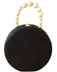 LIKHÂ - Round Classic Handbag With Wood Handle - Lyst
