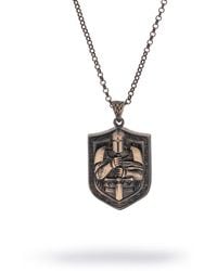 Ebru Jewelry - Shield Of Honor Sterling Necklace - Lyst