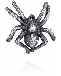 Yasmin Everley Little Spider Lapel Pin - Metallic