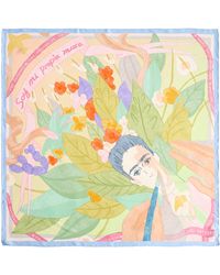 Lost Pattern - I Am My Own Muse By Frida Large Silk Scarf - Lyst