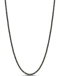 SHYMI - Classic Sapphire Two Mm Tennis Necklace - Lyst