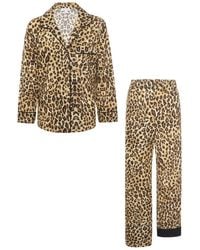 Kato - Broad Beach Leopard Cotton Pajamas - Lyst