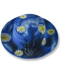 Heartfelt Layers - Van Gogh Starry Night Sun Hat – Hand-Painted Straw Impressionist Art - Lyst