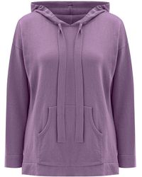 Peraluna - Cashmere Blend Knit Hoodie Pullover Sweater - Lyst