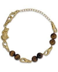Frenvyrn - Cat Convertible Tiger's Eye Bracelet Bag Charm Medium - Lyst