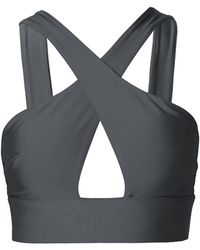 AGGI by HALEWSKI - Isla Smoked Pearl Crop Top - Lyst