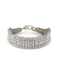 Caravan of Stones - Neutrals Cashmere Earth Stacker Adjustable Diamond Thread Bracelet - Lyst