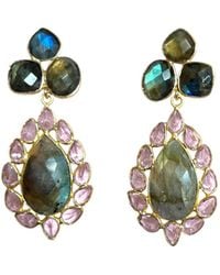 Magpie Rose - Theia Labradorite Earrings - Lyst