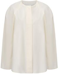 FRONT ROW SHOP - Sculptural Shaped Shirt Off - Lyst