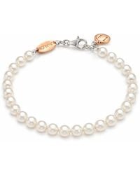 Unaloe - Elegant Sterling Pearl Bracelet For – Timeless Natural Pearl Jewelry - Lyst