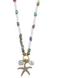 Bayemeyc - Thaloria Gemstone Charm Necklace - Lyst